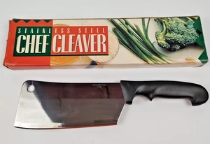 Vintage Edelstahl Koch Fleischerbeil im Originalkarton - Bild 1 von 8