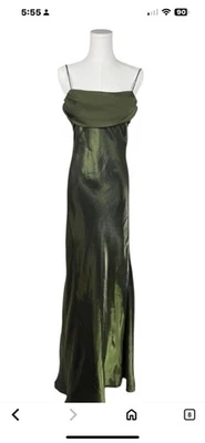 Betsy And Adam Size 8petite Hunter Green Vintage Wedding Prom Gala Mermaid - Image 1 of 4