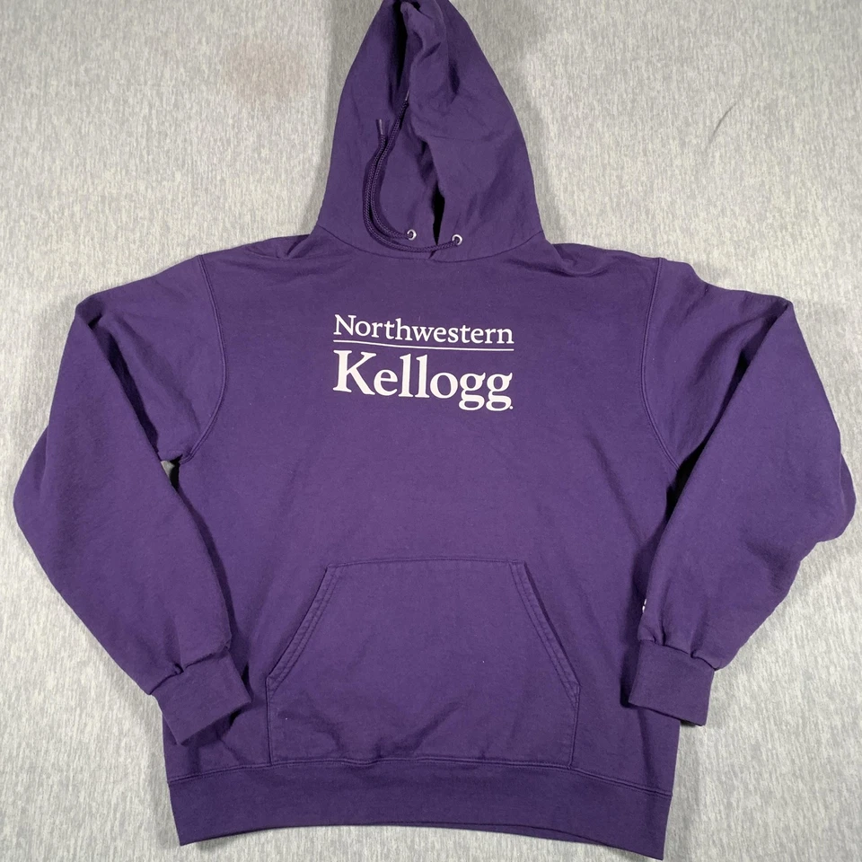 Northwestern Wildcats Sudadera con Capucha Para Hombres Mediana Púrpura NCAA College Kellogg Sudadera Foto 1 de 4