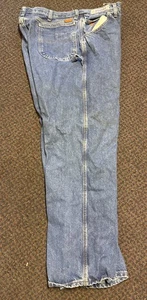 Wrangler FR Riggs Herrenjeans 40 x 34 blau Carpenter Denim Arbeitskleidung kostenloser Versand gebraucht, in einwandfreiem Zustand - Bild 1 von 5