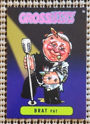 BRAT PAT: GROSS VEGAS Garbage Pail Kids GPK PARODY VICTOR MORENO ART PROMO CARD  - Image 1 of 2