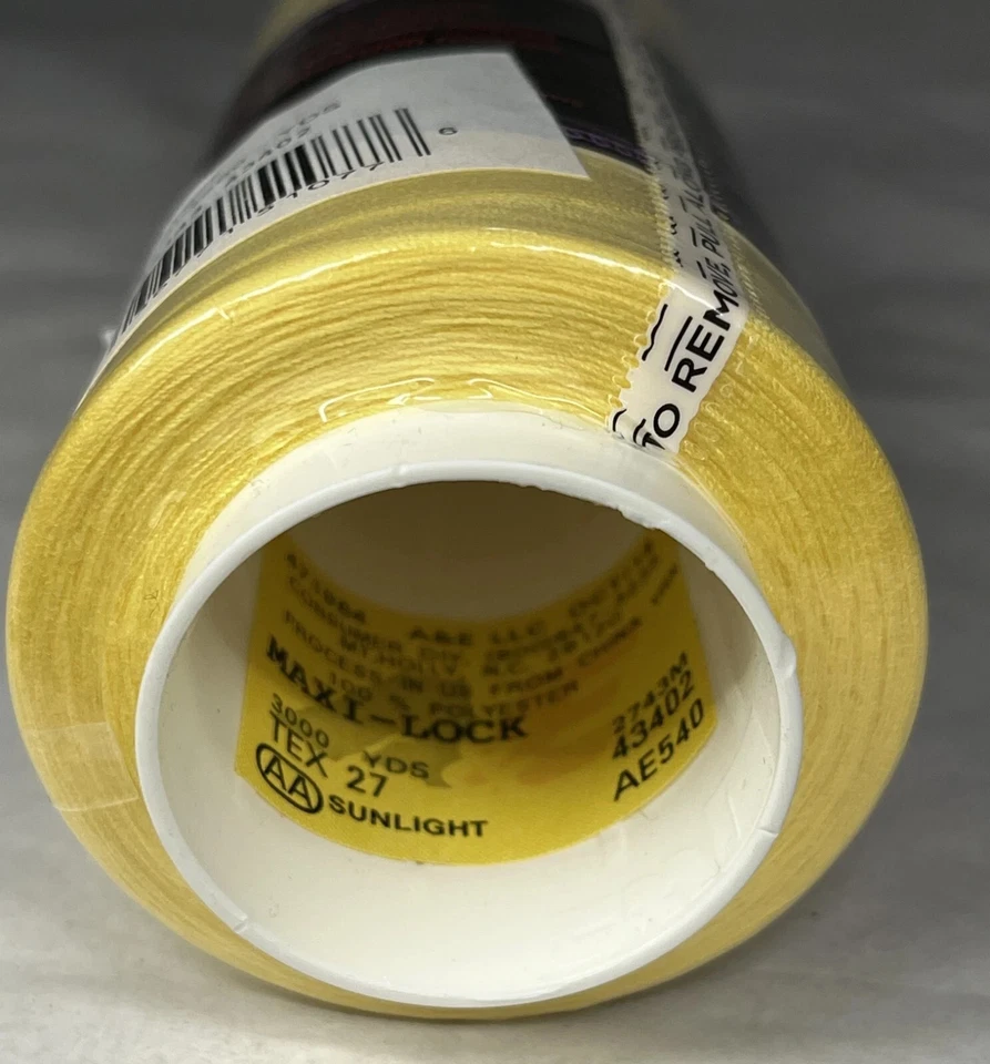 New Maxi-Lock Serger Thread 3000 yd 100% Polyester Multiple #43402 Sunlight - Image 1 of 1