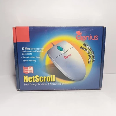 NOS Genius NetScroll Serial Port Mouse SEALED - Image 1 of 4