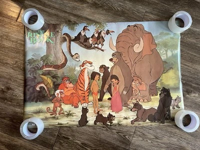 Vintage Original 1980s The Jungle Book 23x35 Movie Poster - Image 1 of 4