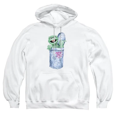 Sudadera con capucha blanca para hombre Sesame Street About That Street Life Foto 1 de 4