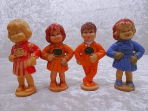 4X Plástico Publicidad Figura Eduscho - Usch Y Ed - Vintage Um 1970 - Anuncio - Imagen 1 de 4