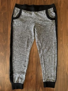 No Boundaries Junior Elastic Waist & Ankle Joggers W/pockets SZ L 11-13 Blk/Gray - Picture 1 of 5