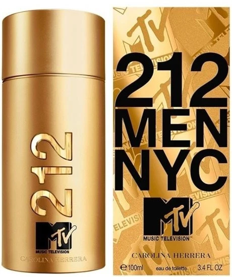 Carolina Herrera 212 NYC Music Television 100ml/3.4 FL OZ E.D.T Perfume New Men - Image 1 of 1
