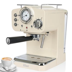 Máquina de café espresso máquina portafiltros con espumador de leche máquina de capuchino - Imagen 1 de 7