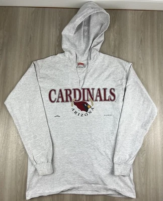 Винтажная толстовка с капюшоном 1994 Arizona Cardinals NFL мускатный орех большая сделано в США - Изображение 1 из 4