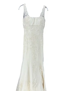 San Patrick Wedding Dress ivory For material Repurposing Cosplay Costume Lace - Picture 1 of 16