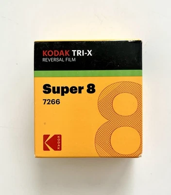 Kodak Tri-X 7266 Super-8 B&W Reversal Film - NEW IN BOX - Image 1 of 4