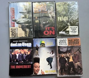 Hip Hop Rap 6 Cassette Lot Naughty By Nature Fat Joe Kid N Play Harlem World 90s - Picture 1 of 7