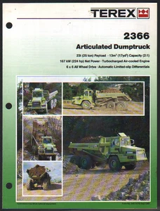 TERREX "2366" Articulated Dumptruck Brochure Leaflet - Picture 1 of 1