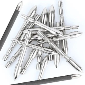 Archery Broadheads 60-120gr Arrowhead Tips Point ID4.2mm Target Field Shooting - Picture 1 of 13