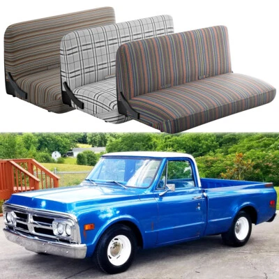 Cubiertas de asientos de banco manta silla de montar coche camión tamaño completo para camioneta GMC C15/C1500 Foto 1 de 4