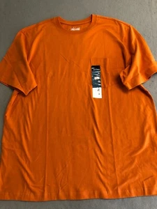Basic Editions T Shirt Mens XL New Orange Cotton Pocket Art Project Tee - Picture 1 of 5