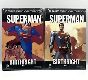 SUPERMAN Birthright Part 1 & 2 DC Graphic Novel Hardbacks Eaglemoss New Sealed - Imagen 1 de 14