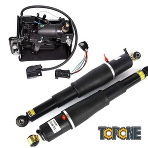 For Escalade Suburban Tahoe Yukon 2 PCS Air Suspension shocks & Compressor Pump - Picture 1 of 6