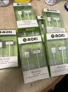 10 X Boxed Apple MA591FE/C 30 Pin USB Cable - White (moki) RRP $200 Total - Picture 1 of 3