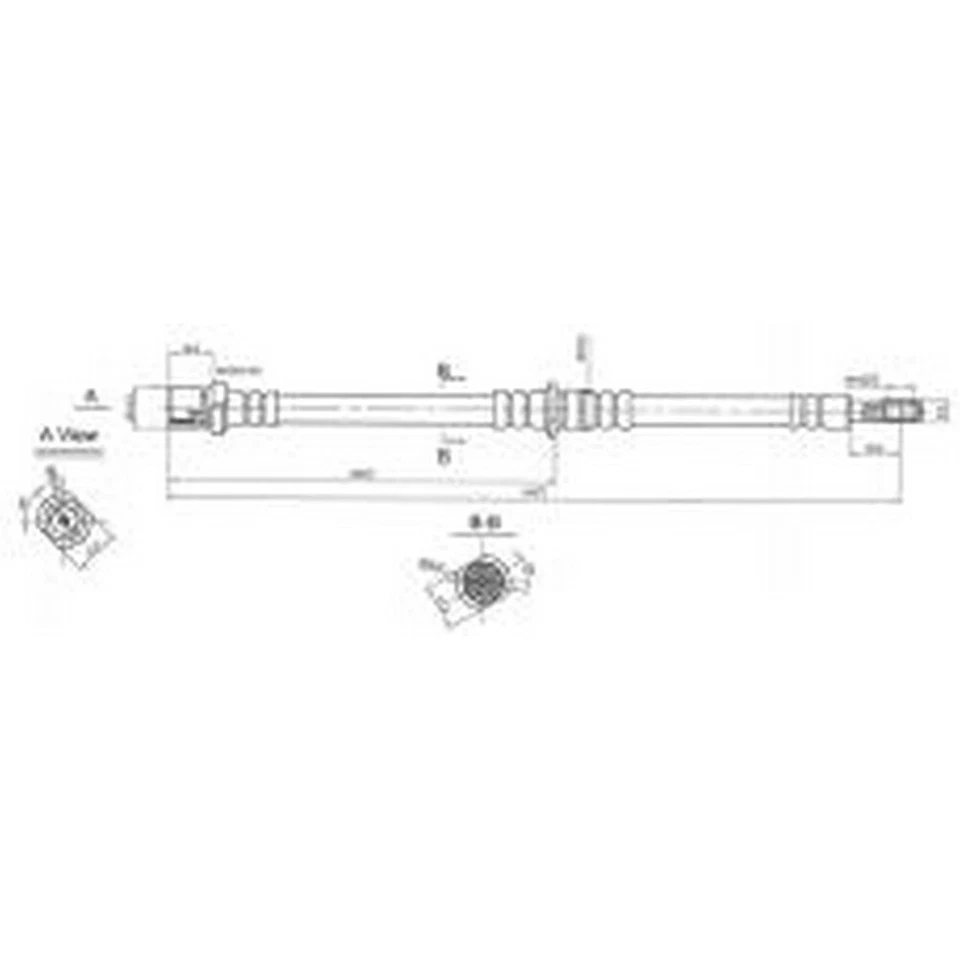 New IBS Brake Hydraulic Hose - Rear For Daihatsu Handivan 1986-1990 H1588 - image 1 of 4