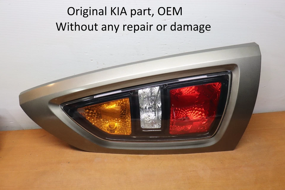 2010 2011 KIA SOUL LEFT DRIVER LH TAIL LIGHT LAMP SILVER  10 11 OEM 92401-2K0 - Image 1 of 4