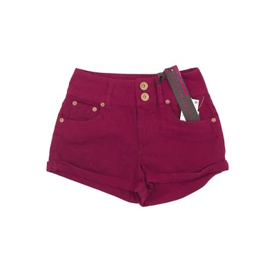 Pantalones Cortos Casa de Muñecas Juniors Talla 0 Puños Doble Botón Rojo Remolacha NUEVO Etiqueta B22 Foto 1 de 2