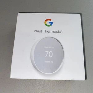 Google Nest Thermostat G4CVZ Smart Thermostat Wifi - Snow GA01334-US -USED - Picture 1 of 7