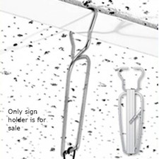 Squeeze Clip Ceiling Sign Holder with 6 feet Cord - Pack of 10