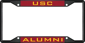 USC ALUMNI Black License Plate Frame - Picture 1 of 1