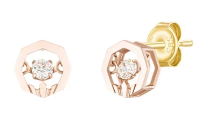 Серьги J.Estina Joellemioel 14K JJJOEQ4BS089R40A0 14K розовое золото кубический цирконий - Изображение 1 из 4