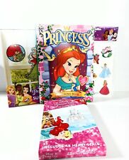 PRINCESS Coloring Book/48 Heart Seals 48 Cards/3D Stickers/Suncatchers Set Lot 4