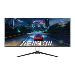 ViewGlow 34" WQHD LED Computer Monitor, 3440x1440 Resolution, 1ms 100Hz 21:9 Wid - Picture 1 of 2