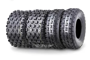 Set of 4 Sport Racing ATV tires 21x8-9 & 22x10-10 for 03-11 Kawasaki BAYOU 250 - Picture 1 of 8