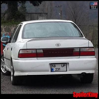 SPK 284G se adapta a: Toyota Corolla 1993-97 4 puertas alerón labial trasero del maletero (ala pico de pato) Foto 1 de 4