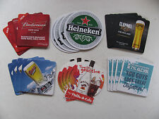 Beer Mats 4 Pack Budweiser Cools Malibu Heineken Coasters Beermats Suds Drips