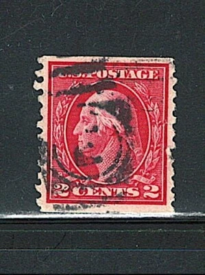 US Year of 1914 Washington Coil Stamp Scott# 444 (Used), - Image 1 of 2