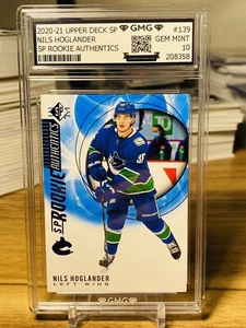 2020-21 Upper Deck SP Nils Hoglander Rookie GMG Graded 10 Gem Mint 💎 RC - Picture 1 of 1