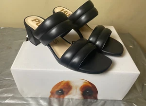 Hush Puppies Woman's Leila Slide Bold Black leather Shoes SZ 10-NIB - Picture 1 of 8