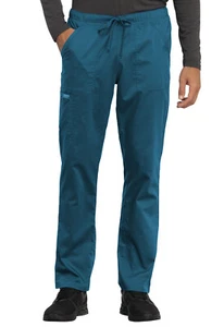 Cherokee Workwear Scrubs Unisex Drawstring Short Pant WW020S CAR Caribbean Blue - Picture 1 of 5