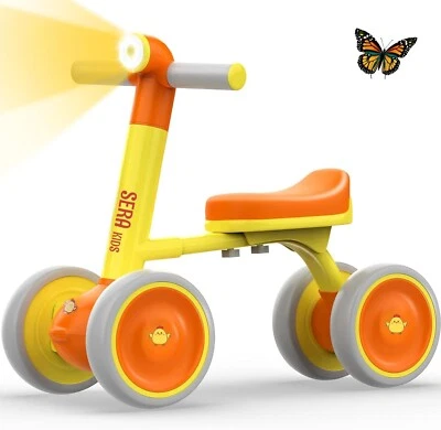 Baby Balance Bike 2 Year Old Boy Girl 12-24 Months Toddler No Pedal 4 Wheel - image 1 of 4