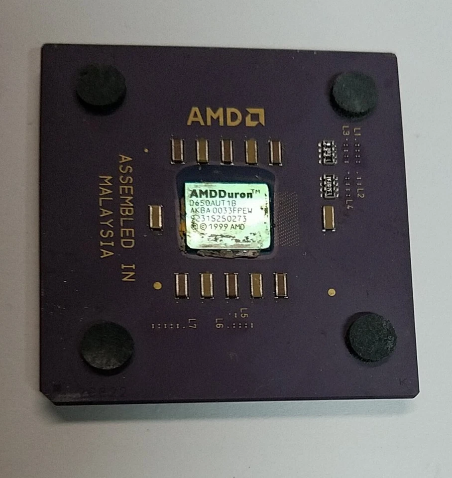 AMD Duron 650 650 MHz/64KB/200MHz D650AUT1B Base/Socket A 462 CPU Processor - Image 1 of 1