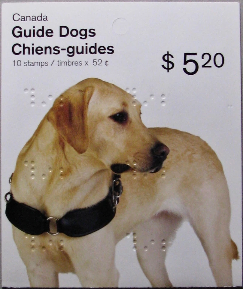 2008 CANADA #BK374: VF MNH 'Guide Dogs' - Montreal Assn. for Blind 100th Anniv. - Image 1 of 1