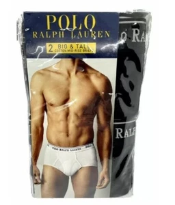 POLO Ralph Lauren BIG & TALL Algodón CALZONCILLOS DE TIRO MEDIO Para hombres Talla 56 nuevos con etiquetas - Imagen 1 de 1