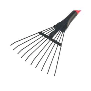 Shrub Rake 8 In. with Fiberglass Handle and 10 Spring Steel Tines Durable New - Picture 1 of 6