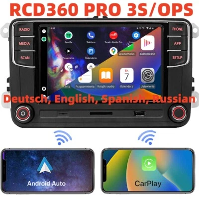 SCUMAXCON Autoradio RCD360 PRO3S RCD330 Wireless Carplay Android Auto BT OPS USB - Bild 1 von 4