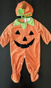 NWOT Boys/Girls 6-12m CARTER'S Fleece PUMPKIN Halloween Costume - Picture 1 of 4