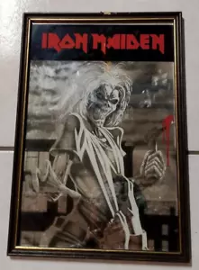 IRON MAIDEN "Killers" Mirror,80's, Specchio Originale Anni '80 (32 X 22 CM) - Imagen 1 de 1