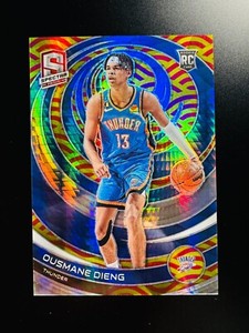 Ousmane Dieng 2022-23 Spectra Asia Tmall Hyper Red and Yellow /75 RC #161