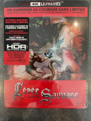 film L'ÉPÉE SAUVAGE en 4k ultra hd + blu-ray zone B ÉDITION STEELBOOK COLLECTOR - Photo 1/2